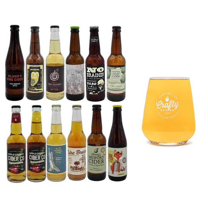 The Ultimate Craft Cider Tasting Pack (11 Ciders and Glass)